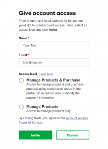 Delegate Account Access in GoDaddy - Step 4